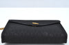 Authentic Christian Dior Honeycomb Chain Shoulder Bag Canvas Leather Black 9527I