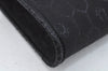 Authentic Christian Dior Honeycomb Chain Shoulder Bag Canvas Leather Black 9527I