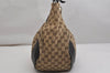 Authentic GUCCI Charlotte Shoulder Tote Bag GG Canvas Leather 203504 Brown 9527J