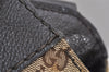 Authentic GUCCI Charlotte Shoulder Tote Bag GG Canvas Leather 203504 Brown 9527J