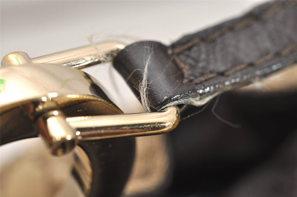 Authentic GUCCI Charlotte Shoulder Tote Bag GG Canvas Leather 203504 Brown 9527J