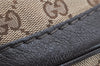 Authentic GUCCI Charlotte Shoulder Tote Bag GG Canvas Leather 203504 Brown 9527J