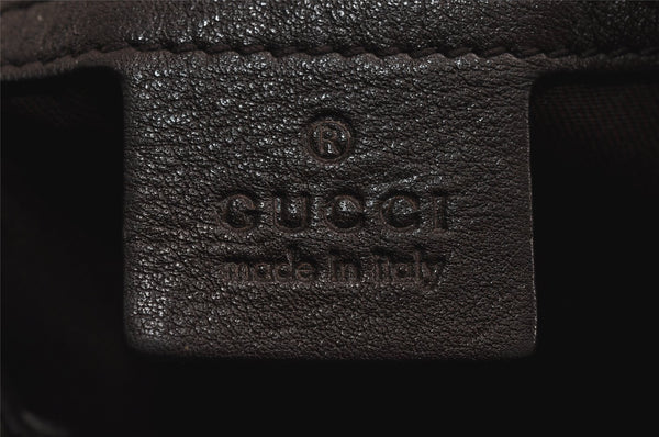 Authentic GUCCI Charlotte Shoulder Tote Bag GG Canvas Leather 203504 Brown 9527J