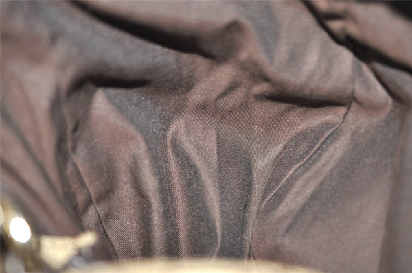 Authentic GUCCI Charlotte Shoulder Tote Bag GG Canvas Leather 203504 Brown 9527J