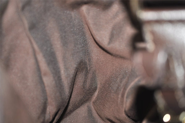 Authentic GUCCI Charlotte Shoulder Tote Bag GG Canvas Leather 203504 Brown 9527J