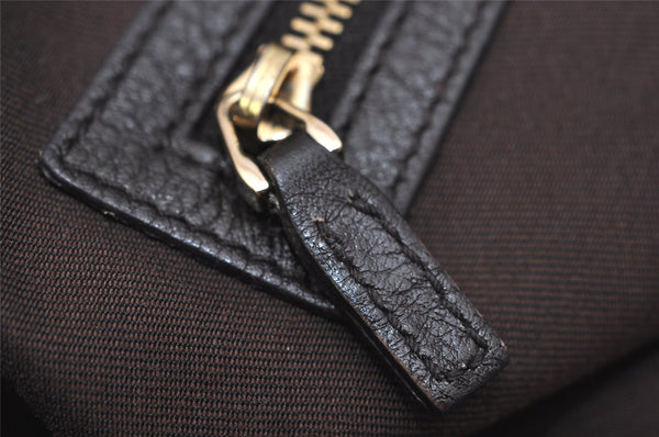 Authentic GUCCI Charlotte Shoulder Tote Bag GG Canvas Leather 203504 Brown 9527J