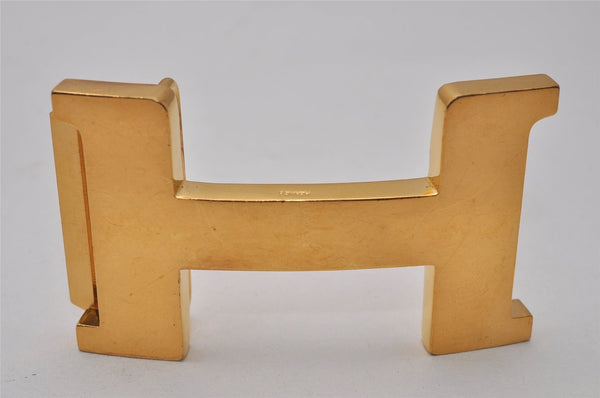 Authentic HERMES Vintage H Buckle for Constance Belt Gold 9529I