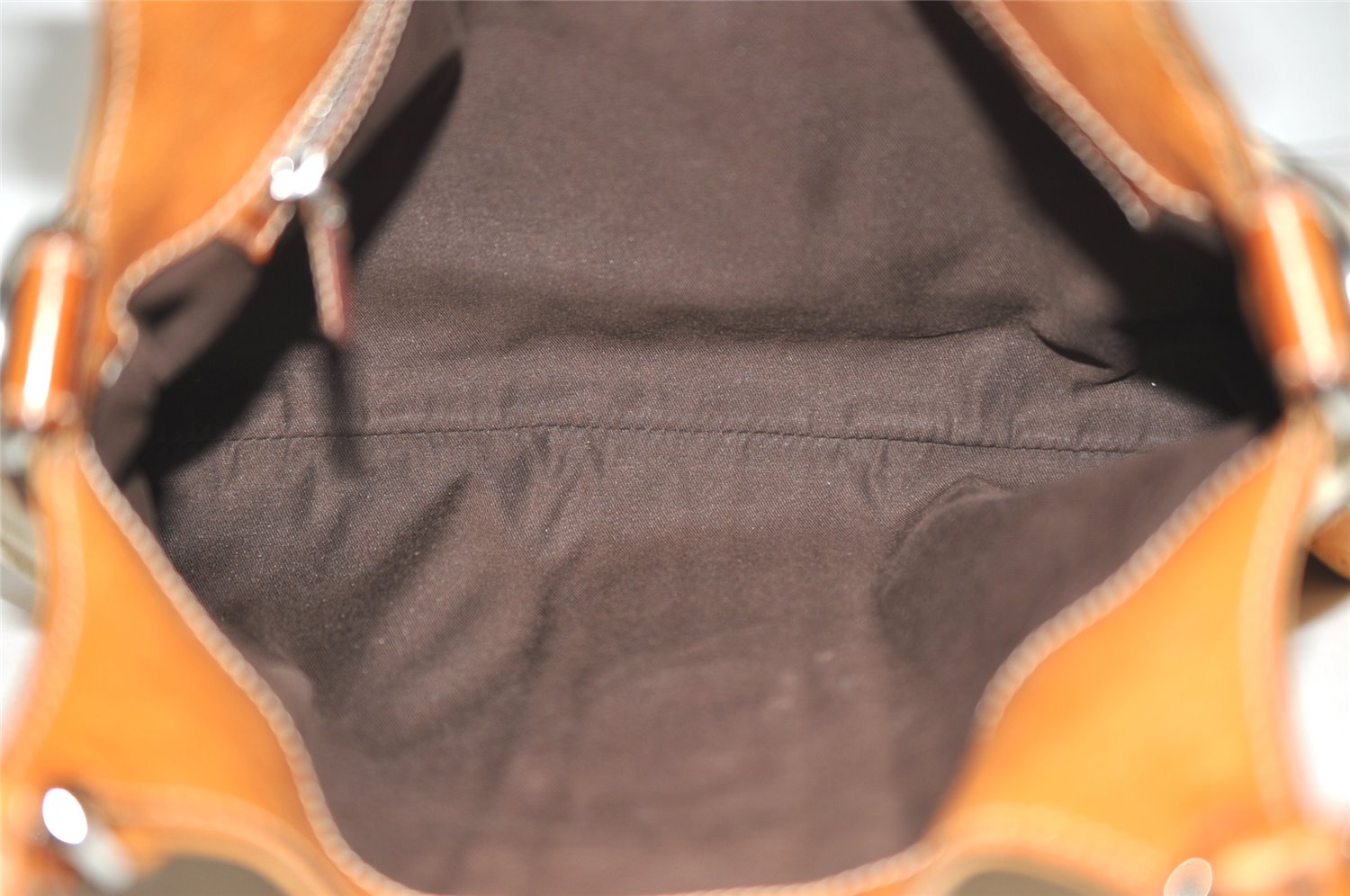 Auth GUCCI Interlocking G 2Way Shoulder Bag Canvas Leather 114875 Beige 9531J
