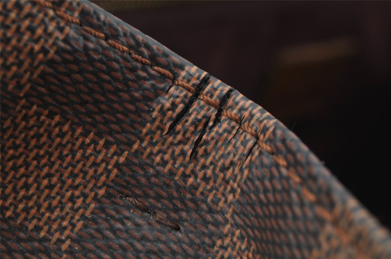 Authentic Louis Vuitton Damier Greenwich 2Way Shoulder Hand Bag N41337 LV 9534I