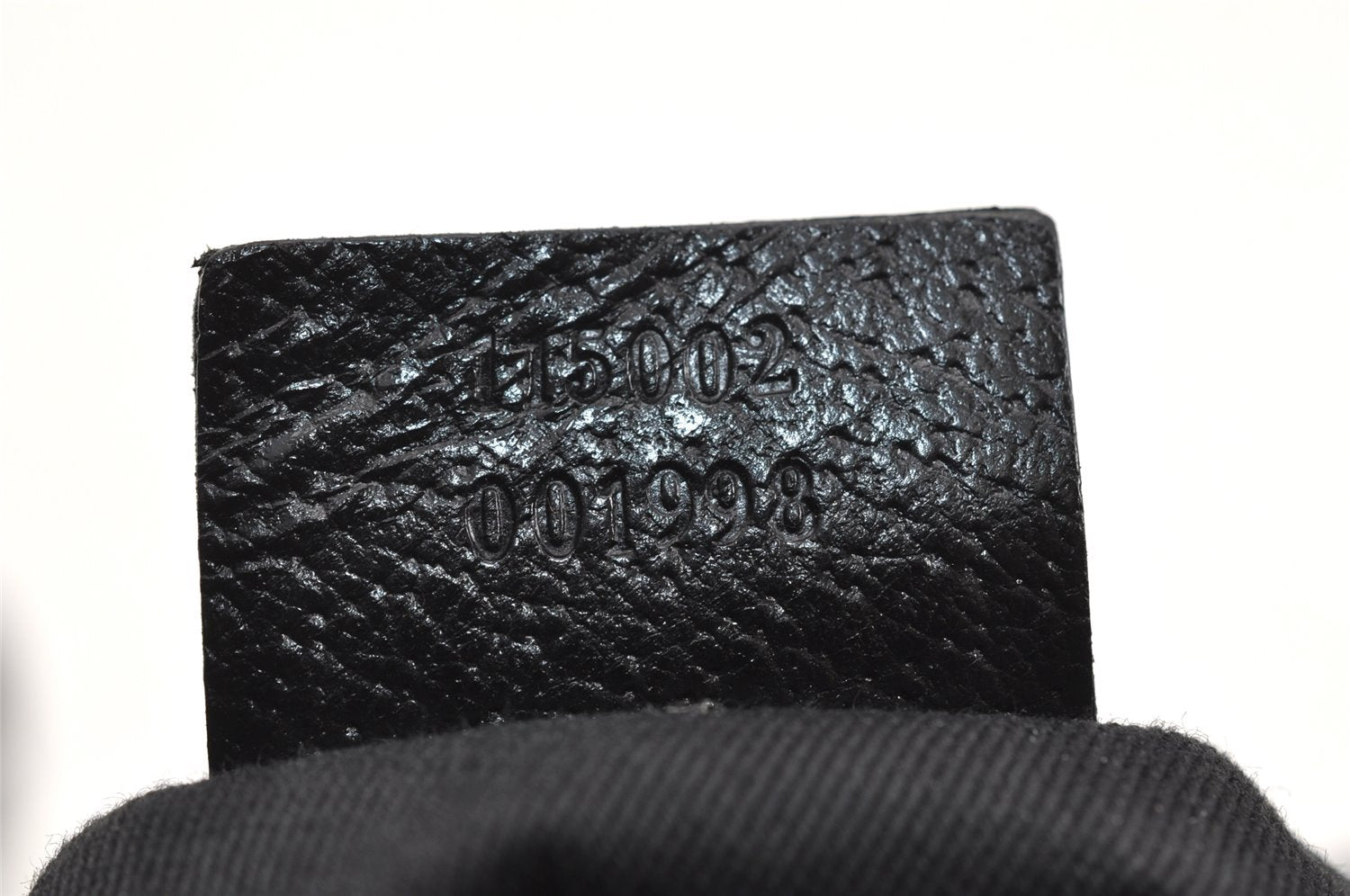 Authentic GUCCI Vintage Shoulder Bag Purse GG Canvas Leather 115002 Black 9534J