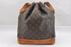 Authentic Louis Vuitton Monogram Noe Shoulder Drawstring Bag M42224 LV 9535I
