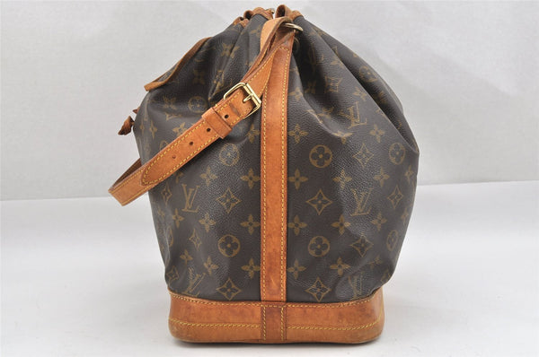 Authentic Louis Vuitton Monogram Noe Shoulder Drawstring Bag M42224 LV 9535I