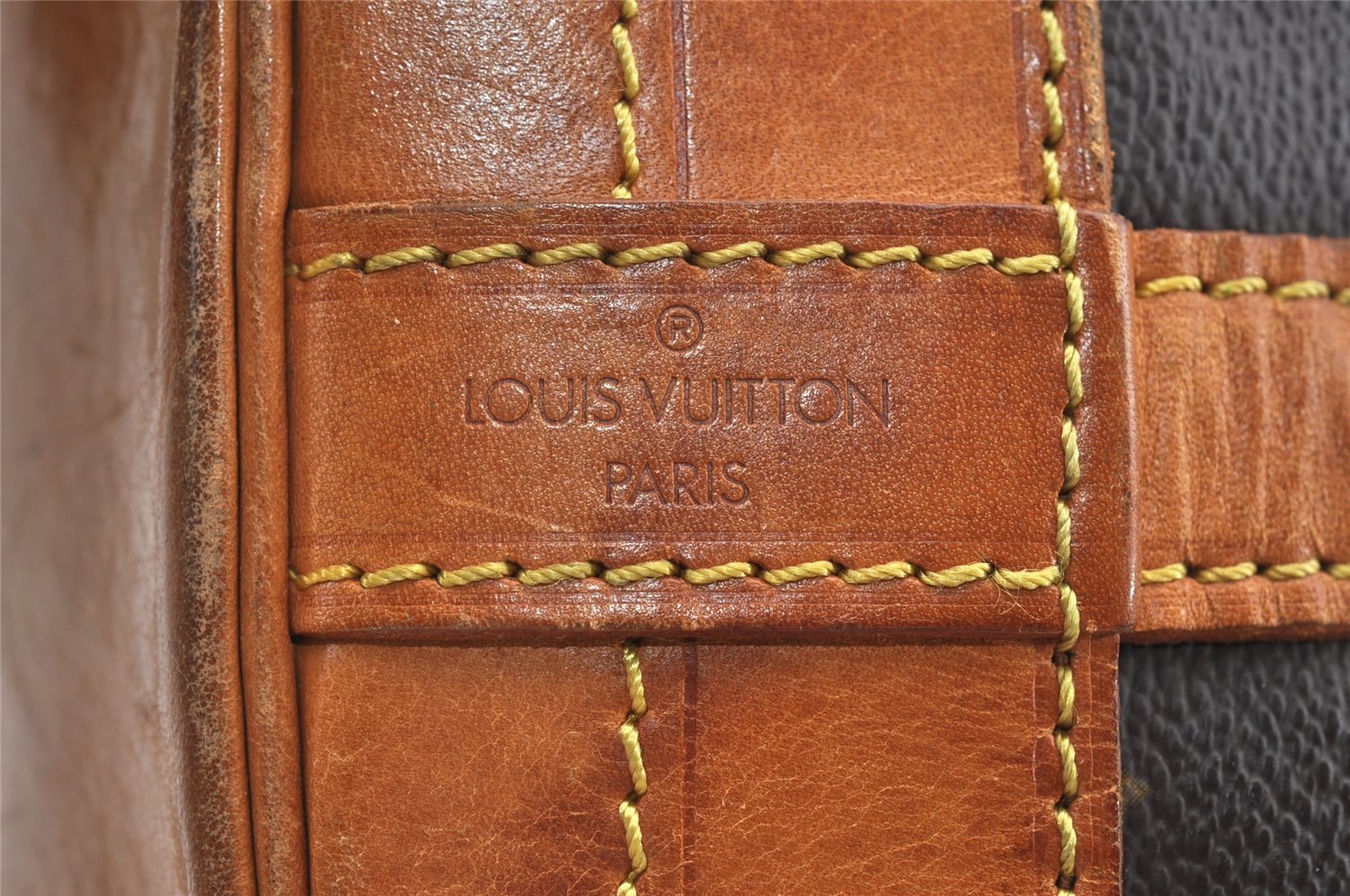 Authentic Louis Vuitton Monogram Noe Shoulder Drawstring Bag M42224 LV 9535I