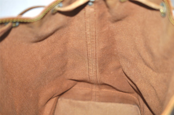 Authentic Louis Vuitton Monogram Noe Shoulder Drawstring Bag M42224 LV 9535I