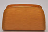 Authentic Louis Vuitton Epi Dauphine Cosmetic Pouch Yellow M48449 LV Junk 9536I