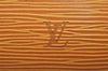 Authentic Louis Vuitton Epi Dauphine Cosmetic Pouch Yellow M48449 LV Junk 9536I