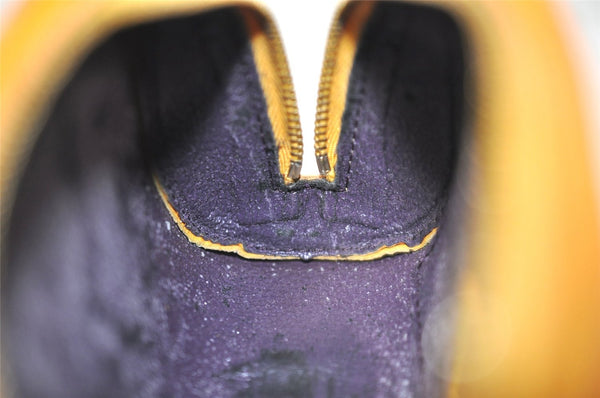 Authentic Louis Vuitton Epi Dauphine Cosmetic Pouch Yellow M48449 LV Junk 9536I