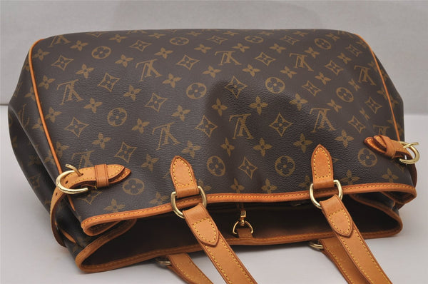 Authentic Louis Vuitton Monogram Batignolles Horizontal Tote Bag M51154 LV 9537I
