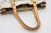 Auth Louis Vuitton Multicolor Aurelia MM White Shoulder Tote Bag M40094 LV 9538I