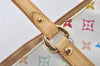 Auth Louis Vuitton Multicolor Aurelia MM White Shoulder Tote Bag M40094 LV 9538I
