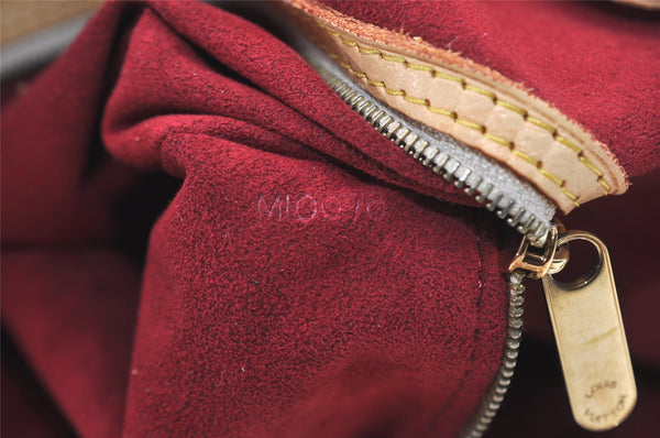 Auth Louis Vuitton Multicolor Aurelia MM White Shoulder Tote Bag M40094 LV 9538I