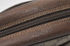 Authentic GUCCI Shoulder Cross Body Bag Purse GG PVC Leather Brown Junk 9538J
