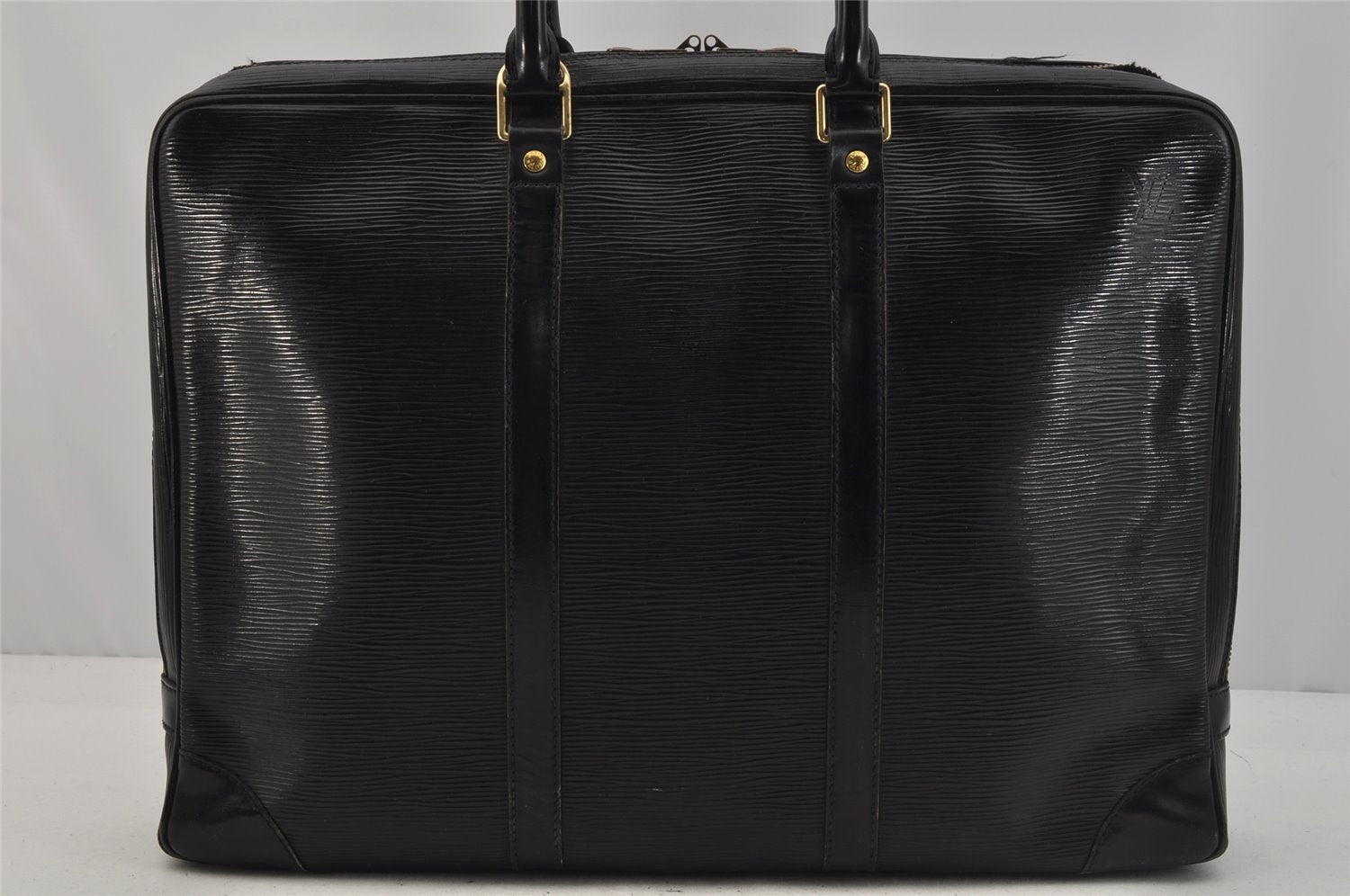 Auth Louis Vuitton Epi Porte Documents Voyage Briefcase M59162 Black Junk 9539I