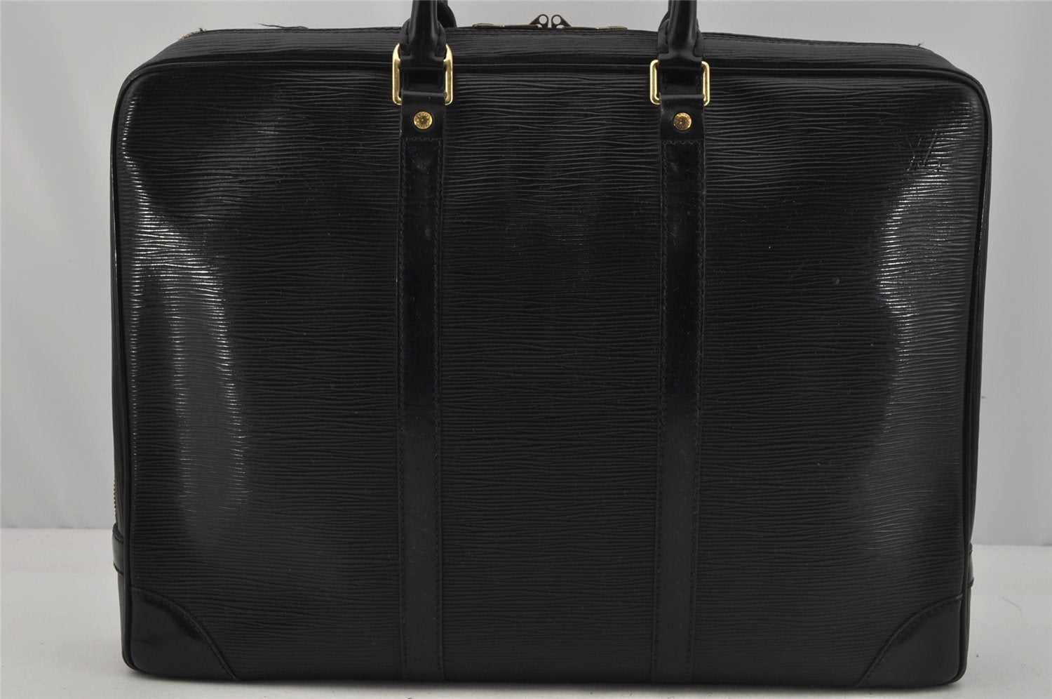 Auth Louis Vuitton Epi Porte Documents Voyage Briefcase M59162 Black Junk 9539I