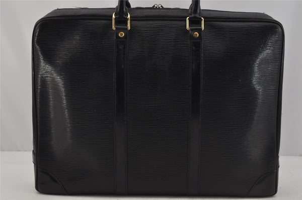 Auth Louis Vuitton Epi Porte Documents Voyage Briefcase M59162 Black Junk 9539I