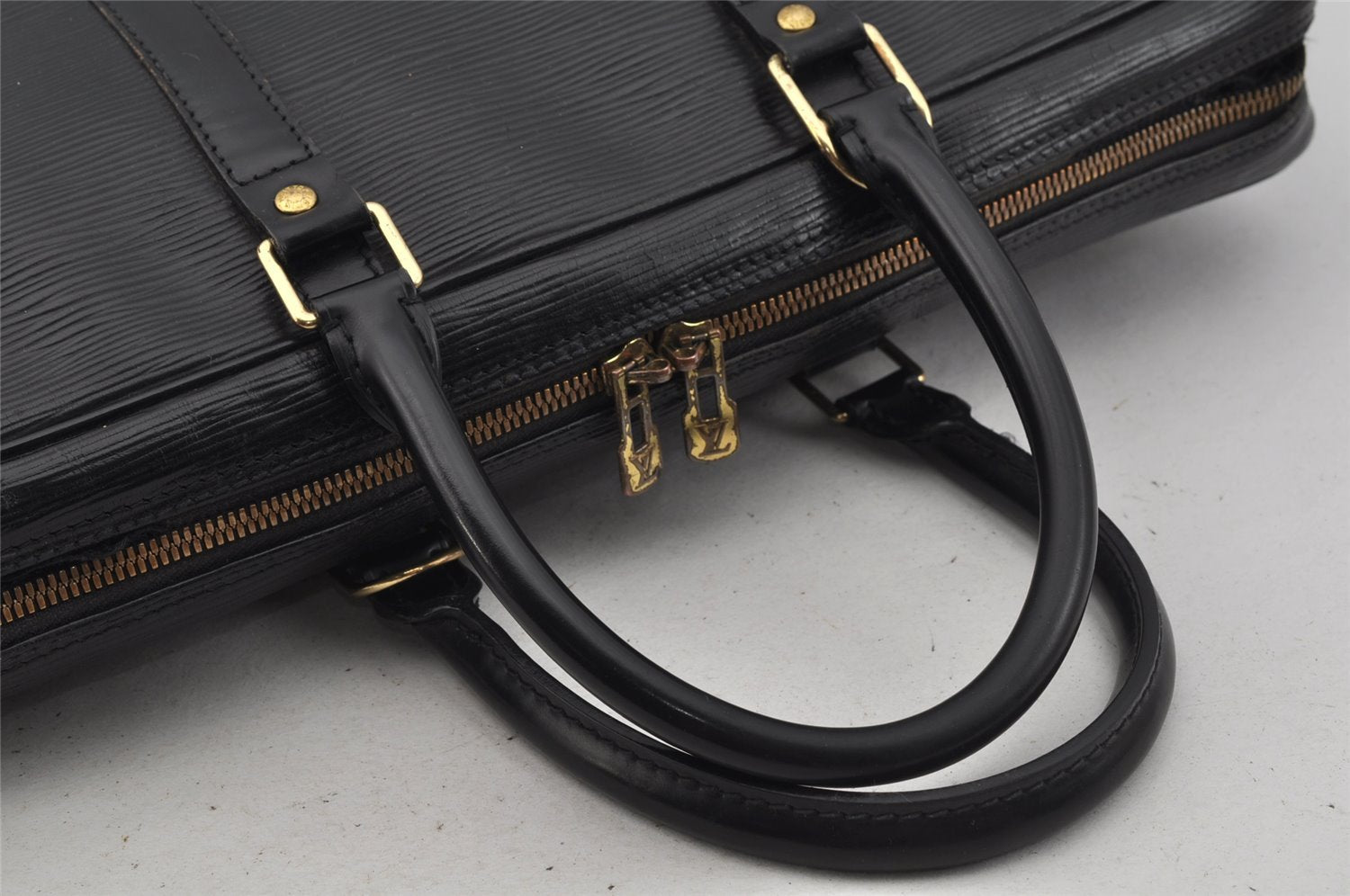 Auth Louis Vuitton Epi Porte Documents Voyage Briefcase M59162 Black Junk 9539I