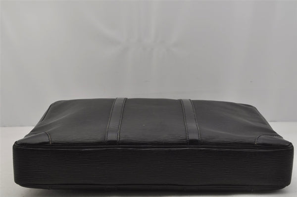 Auth Louis Vuitton Epi Porte Documents Voyage Briefcase M59162 Black Junk 9539I
