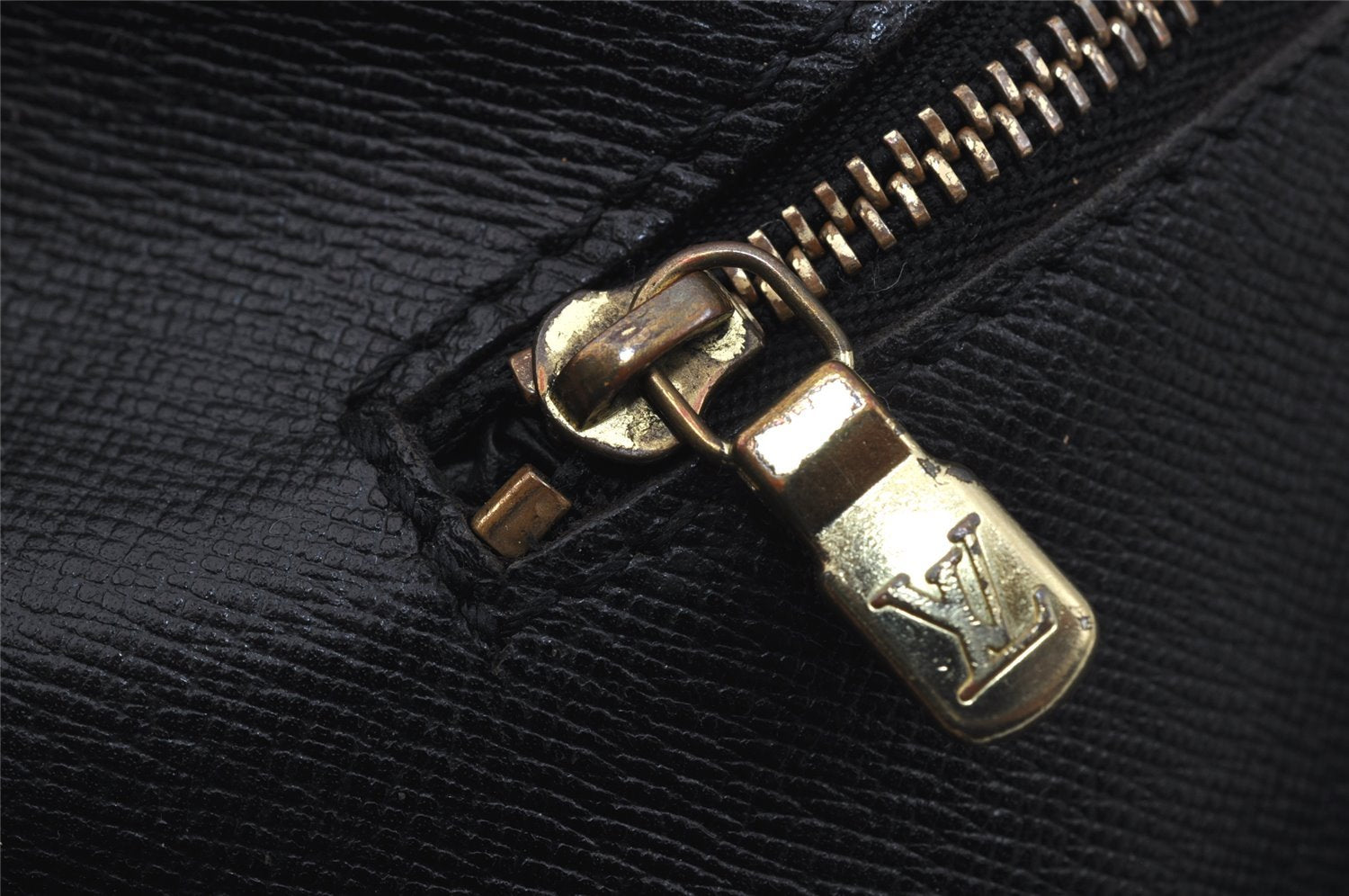 Auth Louis Vuitton Epi Porte Documents Voyage Briefcase M59162 Black Junk 9539I