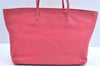 Authentic FENDI Vintage Selleria Shoulder Tote Bag Leather Pink 9541F