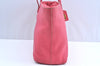 Authentic FENDI Vintage Selleria Shoulder Tote Bag Leather Pink 9541F