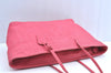 Authentic FENDI Vintage Selleria Shoulder Tote Bag Leather Pink 9541F
