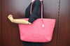 Authentic FENDI Vintage Selleria Shoulder Tote Bag Leather Pink 9541F