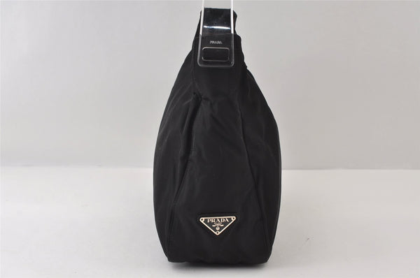 Authentic PRADA TESSUTO PLEX Nylon Plastic Shoulder Bag B8172 Black 9542I