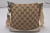 Authentic GUCCI Shoulder Cross Body Bag GG Canvas Leather 147671 Brown 9543I