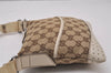 Authentic GUCCI Shoulder Cross Body Bag GG Canvas Leather 147671 Brown 9543I