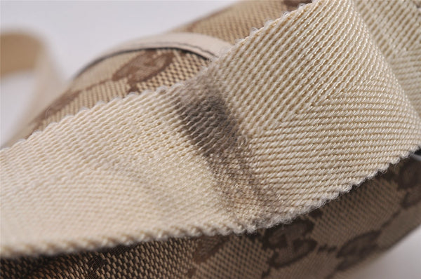 Authentic GUCCI Shoulder Cross Body Bag GG Canvas Leather 147671 Brown 9543I