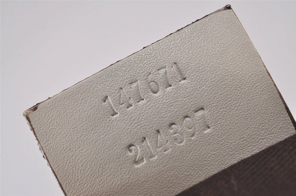 Authentic GUCCI Shoulder Cross Body Bag GG Canvas Leather 147671 Brown 9543I