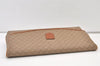 Authentic CELINE Macadam Blason Pattern Clutch Hand Bag PVC Leather Beige 9543J