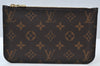 Authentic Louis Vuitton Monogram Neverfull Pouch Purse Clutch Bag LV 9544G