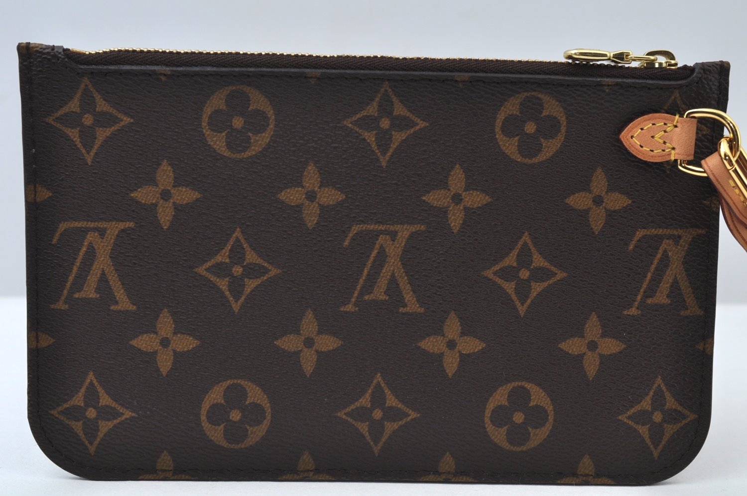 Authentic Louis Vuitton Monogram Neverfull Pouch Purse Clutch Bag LV 9544G