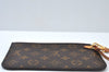 Authentic Louis Vuitton Monogram Neverfull Pouch Purse Clutch Bag LV 9544G