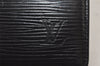 Auth Louis Vuitton Epi Porte Chequier Cartes Credit Wallet Black M63732 LV 9545I