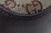 Authentic GUCCI Vintage Shoulder Tote Bag GG Canvas Leather 107757 Brown 9547I