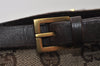 Authentic GUCCI Vintage Shoulder Tote Bag GG Canvas Leather 107757 Brown 9547I