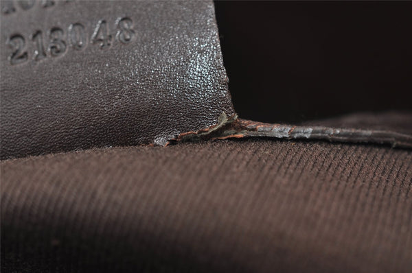 Authentic GUCCI Vintage Shoulder Tote Bag GG Canvas Leather 107757 Brown 9547I