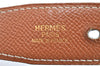 Authentic HERMES Constance Leather Belt Size 66cm 26" Black Brown 9548F